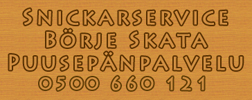 Snickarservice Börje Skata Puusepänpalvelu logo